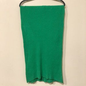 Lime Green Knit Maxi Skirt Bodycon